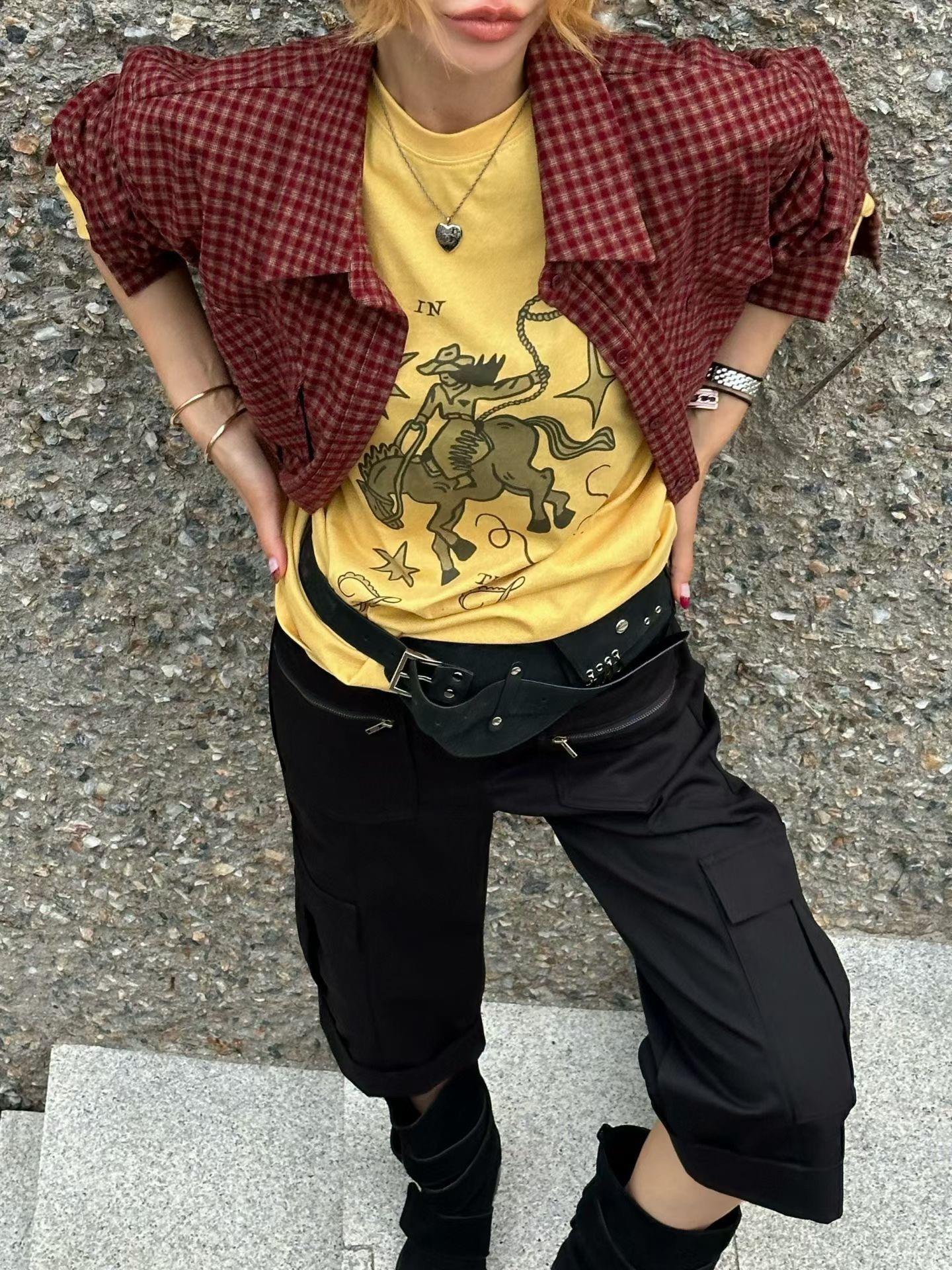 牛仔騎士棉質上衣
